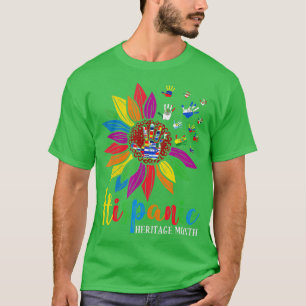 T-shirt Mois du patrimoine hispanique Pays latinos drapeau