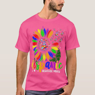 T-shirt Mois du patrimoine hispanique Pays latinos drapeau