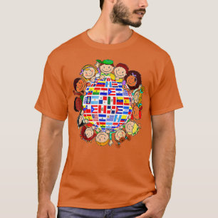 T-shirt Mois du patrimoine hispanique Pays latinos drapeau