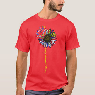 T-shirt Mois du patrimoine hispanique Pays latinos drapeau