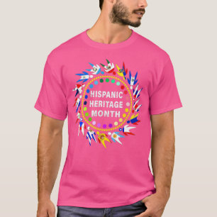 T-shirt Mois du patrimoine hispanique Pays latinos Drapeau