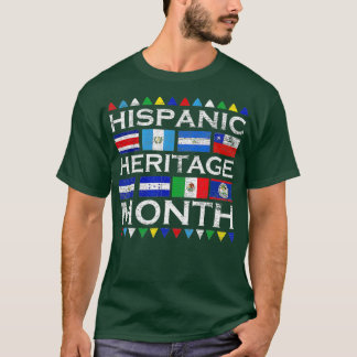 T-shirt Mois du patrimoine hispanique Pays latinos Vintage