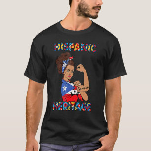 T-shirt Mois du patrimoine hispanique Porto Rico Girls You