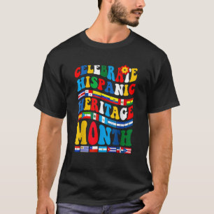 T-shirt Mois du patrimoine hispanique Tournesol Drapeau Pé