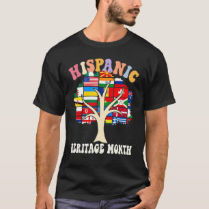 T-shirt Mois du patrimoine hispanique Tous les pays Mains