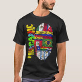 T-shirt Mois Du Patrimoine Hispanique Une Fière Empreinte (Devant)