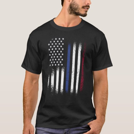 T-shirt Mois du patrimoine néerlandais américain Patriot d (Devant)