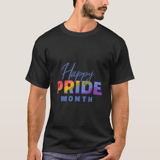 T-shirt Mois fierté lumineuse diversité (Devant)