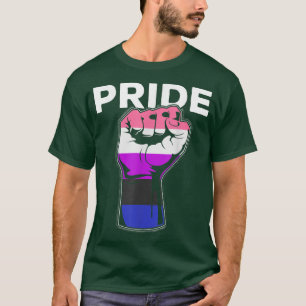 T-shirt Mois Gay pride Genderfluide LGBTQ Pride Fist LGBT