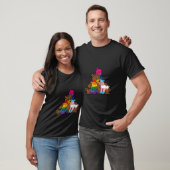 T-shirt Mois gay pride Grizzly Mama Bear Cubs LGBTQ Rainb (Unisexe)