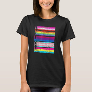 T-shirt Mois Gay pride Lgbtq Humain Rainbow Lesbian Transg
