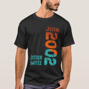 T-shirt Mois Juin 2002 Année 2002 2002 Depuis 2002 2002
