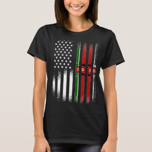 T-shirt Mois kenyan de l'héritage américain Patriot kenyan