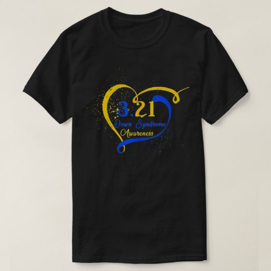 T-shirt Mois national de sensibilisation au syndrome de Do (Design devant)