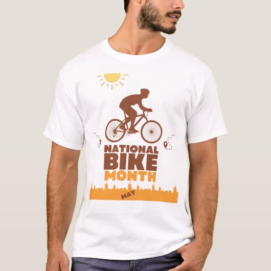 T-shirt Mois national des vélos (Devant)