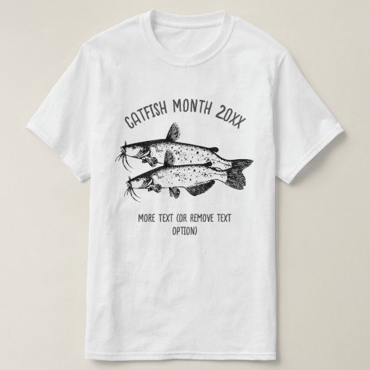 T-shirt Mois national du poisson-chat (Design devant)