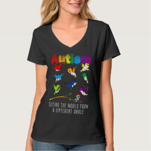 T-shirt Mois sensibilisation sur l'autisme Cute Owl Puzzle