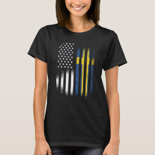 T-shirt Mois suédois du patrimoine américain Suède Patriot