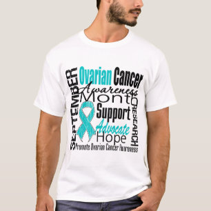 T-shirt Mois v1 de conscience de Cancer ovarien