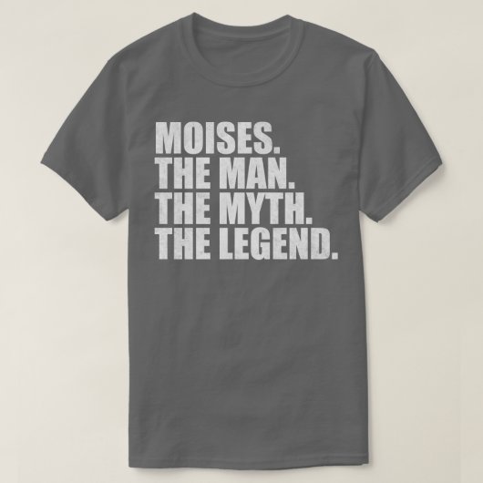 T-shirt MoisesMoises Nom Moises prénom (Design devant)