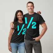 T-shirt Moitié - Cyan (Unisexe)