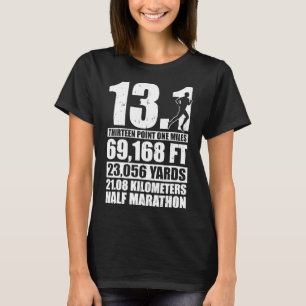 T-shirt Moitié Marathon 22,1 Miles Coureur