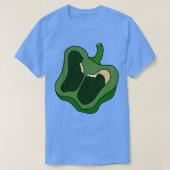 T-shirt Moitié poivron vert (Design devant)