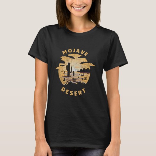 T-shirt Mojave Desert Desert Illustration Souvenir Vintage (Devant)