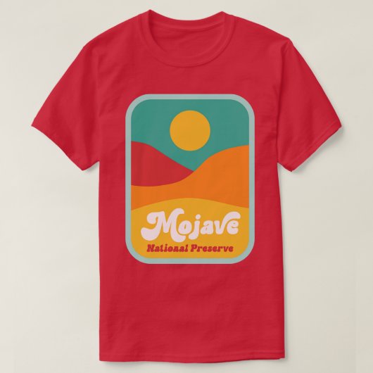 T-shirt Mojave National Preserve Camping Joshua Tree Calif (Design devant)