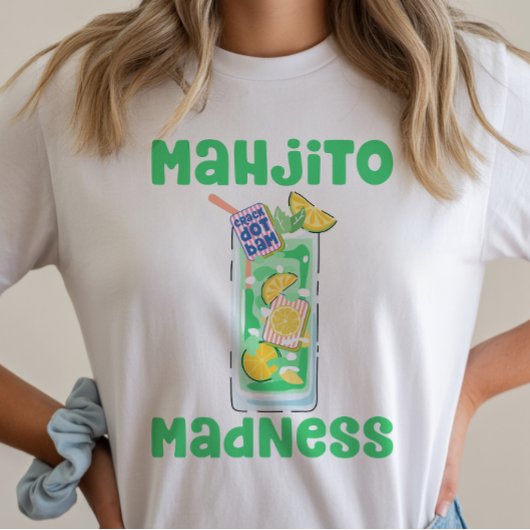 T-Shirt Mojito Mahjong Cocktail