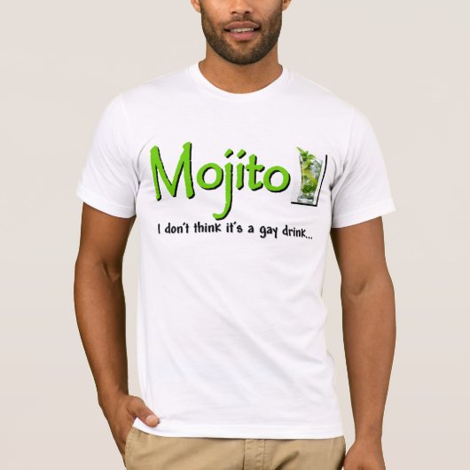 T-shirt Mojito : Pas une boisson gaie… ? (Devant)