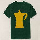 T-shirt Moka Pot jaune Design édition limitée (Design devant)