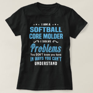 T-shirt Molder de base de softball