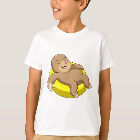 T-shirt Mole à la natation avec Lifebuoy (Devant)