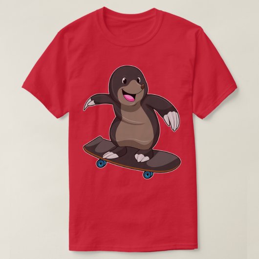 T-shirt Mole as Skateboard avec Skateboard 1 (Design devant)