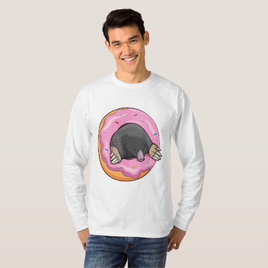 T-shirt Mole avec Donut (Devant entier)