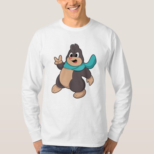 T-shirt Mole avec Écharpe (Devant)