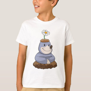 T-shirt Mole avec Fleur marguerite