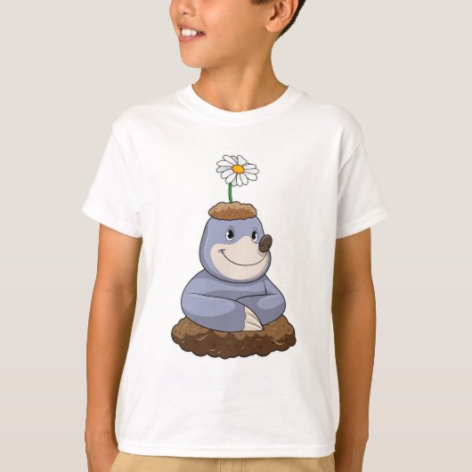 T-shirt Mole avec Fleur marguerite (Devant)