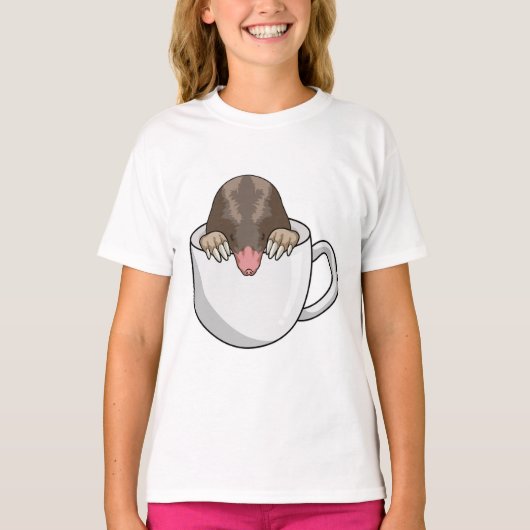 T-shirt Mole avec la coupe de café (Devant)