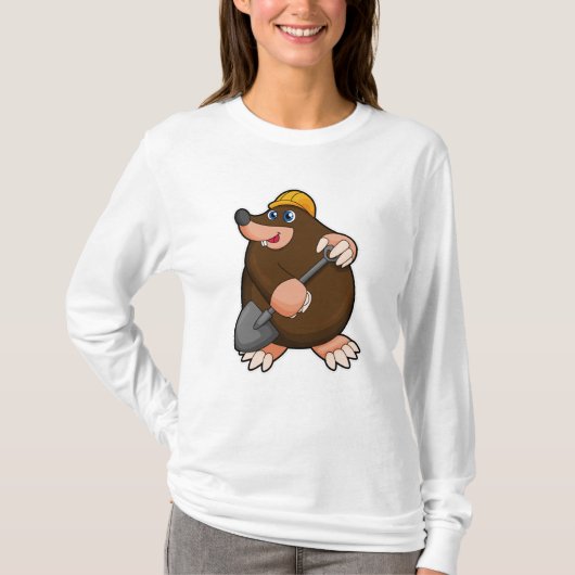 T-shirt Mole avec lunette et casquette dur (Devant)
