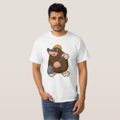T-shirt Mole avec lunette et casquette dur (Devant entier)