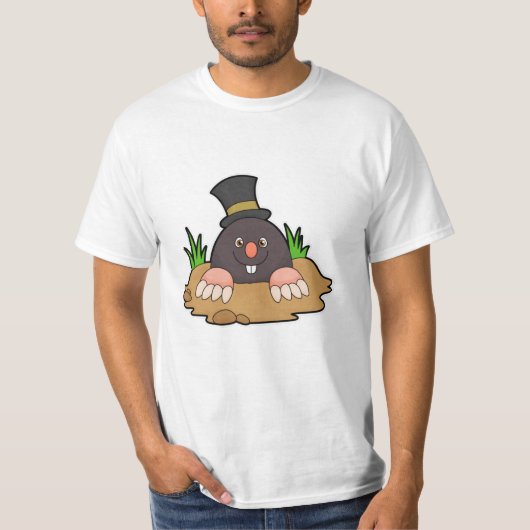 T-shirt Mole avec Molehill et Casquette (Devant)