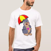 T-shirt Mole avec parapluie (Devant)