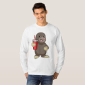T-shirt Mole avec tasse à boire (Devant entier)
