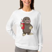 T-shirt Mole avec tasse à boire (Devant)