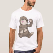 T-shirt Mole avec ver de terre (Devant)