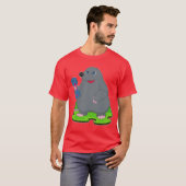 T-shirt Mole Bodybuilder Dumbbell Bodybuilding (Devant entier)