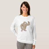 T-shirt Mole comme Bodybuilder avec de grands Muscles (Devant entier)