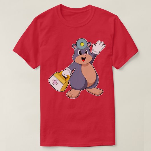 T-shirt Mole comme infirmière avec trousse de premiers soi (Design devant)